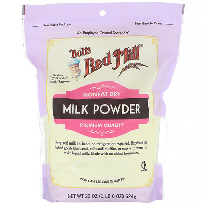 Bob's Red Mill обезжиренное сухое молоко, 624 г (22 унции)