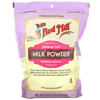 Bob's Red Mill, Milk Powder, Magermilchpulver, 624 g (22 oz.)