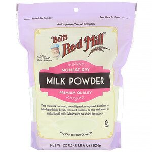 Бобс Рэд Милл, Milk Powder, Nonfat Dry, 22 oz (624 g) отзывы покупателей