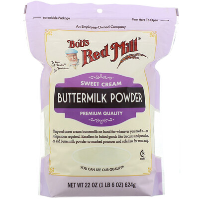 Bob's Red Mill Сухая пахта, сливки, 624 г (22 унции)