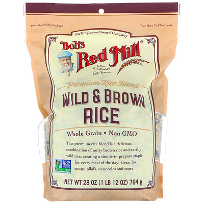 Купить Bob's Red Mill дикий и коричневый рис, 794 г (28 унций)