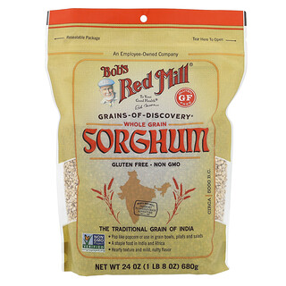 Bob's Red Mill, цельнозерновое, сорго, 680 г (1 фунт 8 унций)
