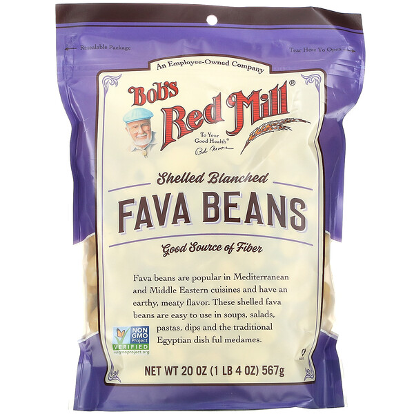 Bob's Red Mill‏, Fava Beans, Shelled Blanched, 20 oz (567 g)