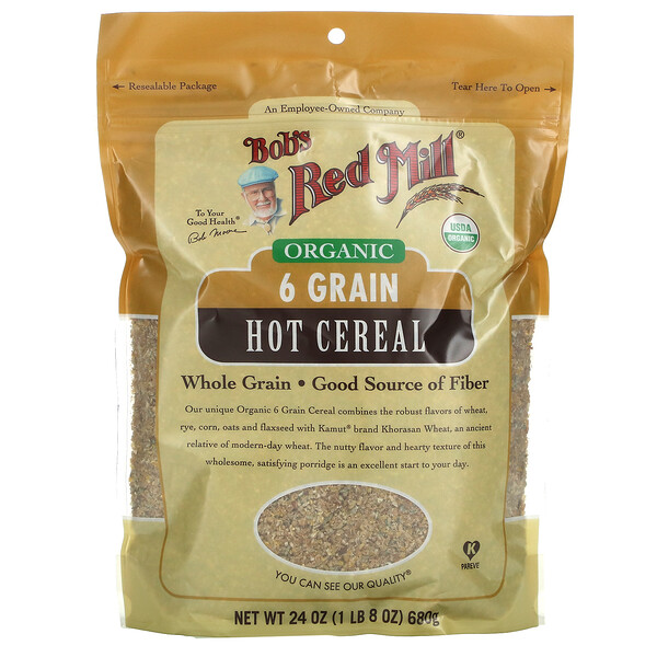 Bob's Red Mill, オーガニック6穀ホットシリアル、680g（24オンス）