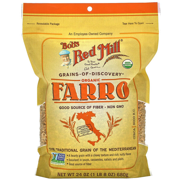 Bob's Red Mill, オーガニックファッロ、680g（24オンス）
