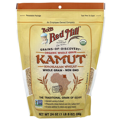 Product Image for Bob's Red Mill, Organic Kamut , Whole Grain, 24 oz (680 g)