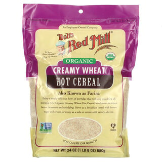 Bob's Red Mill, Organic, Creamy Wheat Hot Cereal, Farina, 24 oz ( 680 g)