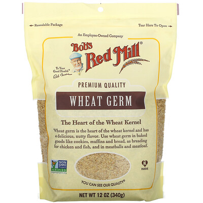 Bob's Red Mill Wheat Germ, Raw, 12 oz (340 g)