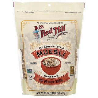 Bob's Red Mill, Muesli estilo antiguo, Cereal integral, 510 g (18 oz)