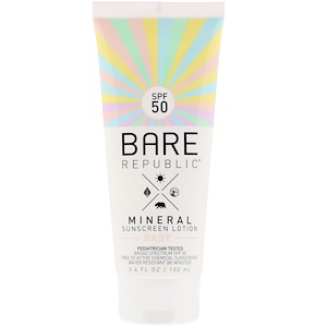 Отзывы о Bare Republic, Mineral Sunscreen Lotion, Baby, SPF 50, 3.4 fl oz (100 ml)