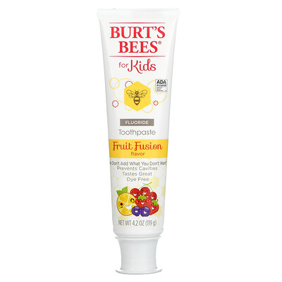 Купить Burt's Bees Kids, зубная паста с фтором, Fruit Fusion, 119 г (4, 2 унции)