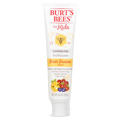 Купить Burt's Bees Kids, зубная паста без фторидов, Fruit Fusion, 119 г (4, 2 унции)
