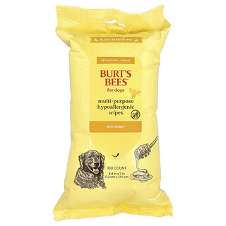 Burt's Bees, 다목적 저자극성 티슈, 꿀 함유, 반려견용, 100개