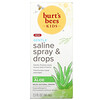 Burt's Bees‏, Kids, Gentle Saline Spray & Drops with Aloe, 1.5 fl oz (44 ml)