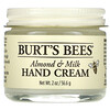 Burt's Bees, Crema para manos, Almendras y leche, 56,6 g (2 oz)
