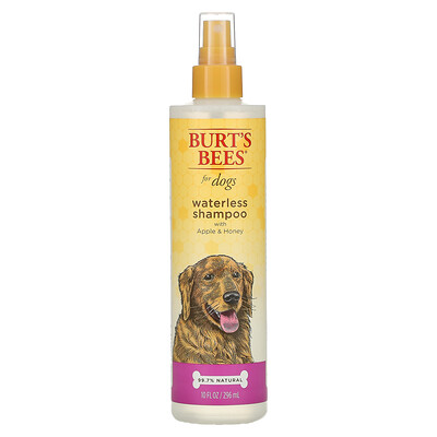 Купить Burt's Bees Waterless Shampoo for Dogs, Apple & Honey, 10 fl oz (296 ml)
