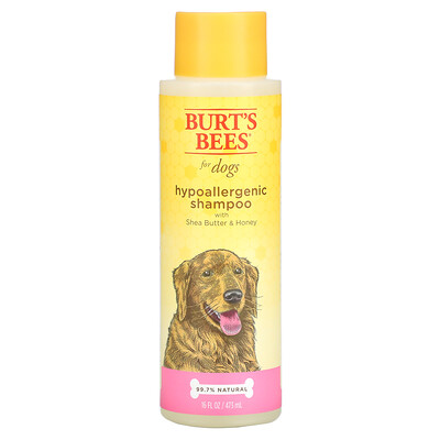 Купить Burt's Bees Гипоаллергенный шампунь для собак с маслом ши и медом, 473 мл (16 жидк. Унций)
