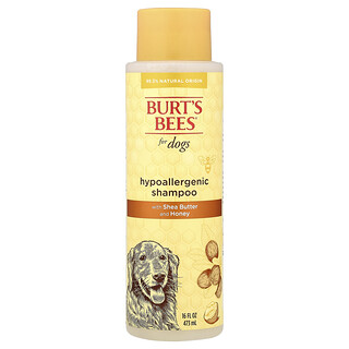 Burt's Bees, 반려견용 저자극성 샴푸, 시어버터 및 꿀 함유, 473ml(16fl oz)