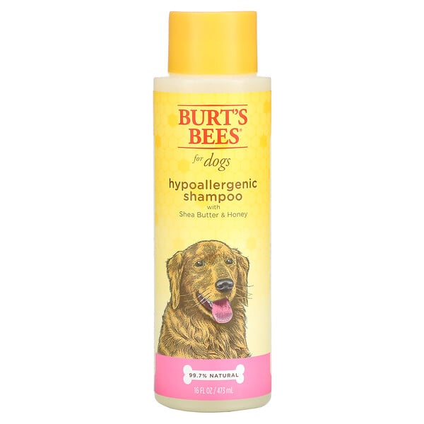 Burt's Bees, 犬用低致敏性洗髮水，含乳木果油和蜂蜜，16 液量盎司（473 毫升）