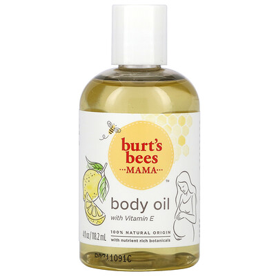 Burt's Bees Mama, масло для тела с витамином E, 118,2 мл (4 жидк. Унции)