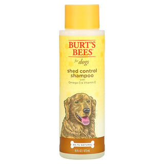 Burt's Bees, 含歐米伽-3 和維生素 E 的狗狗褪毛控制洗髮精，16 液量盎司（473 毫升）