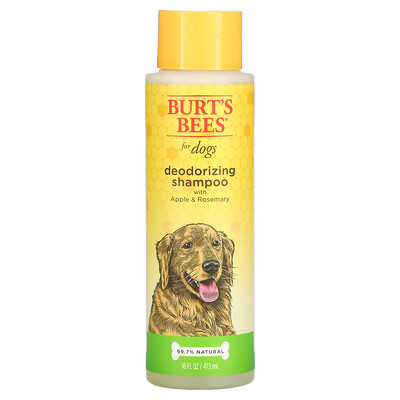 Купить Burt's Bees Дезодорирующий шампунь для собак с яблоком и розмарином, 473 мл (16 жидк. Унций)