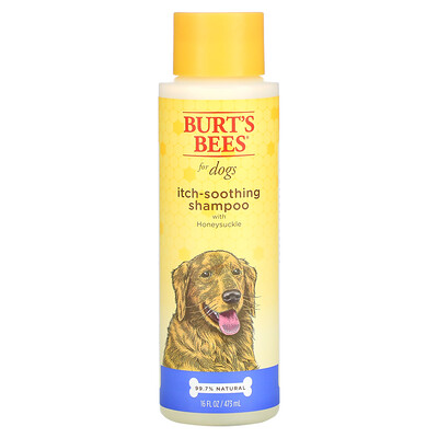 Купить Burt's Bees Успокаивающий зуд шампунь для собак с жимолостью, 16 жидких унций (473 мл)