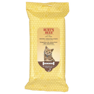 Burt's Bees, 胶态燕麦粉去皮屑湿巾，宠物猫专用，50 张