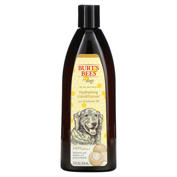 Burt's Bees, Care Plus+，犬用保溼補水護毛素，含椰子油，12 液量盎司（354 毫升）