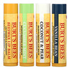 Burt's Bees, Увлажняющие бальзамы для губ, ассорти, 4 упаковки по 4,25 г (0,15 унции)