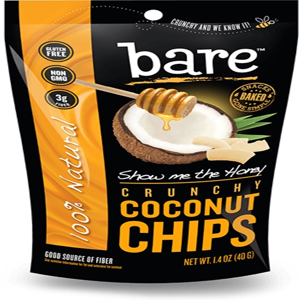 Bare Snacks, Crunchy Coconut Chips, Show Me The Honey, 1.4 oz (40 g