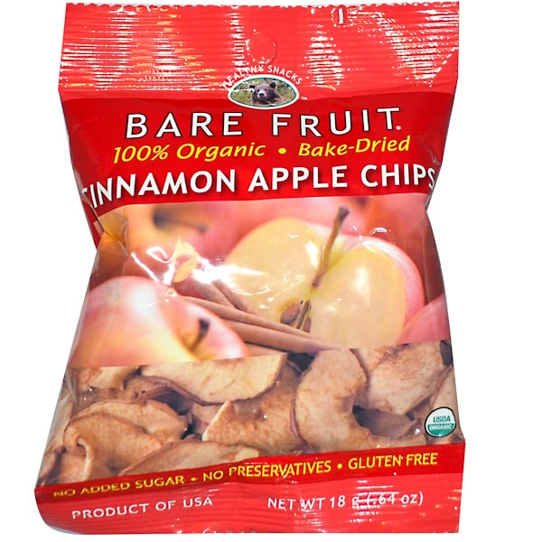 Bare Fruit, Яблочные чипсы с корицей, 0,64 унции (18 г) (Discontinued Item) 
