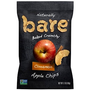 Купить Bare Fruit, Naturally Baked Crunchy, Apple Chips, Cinnamon, 1.7 oz (48 g)  на IHerb