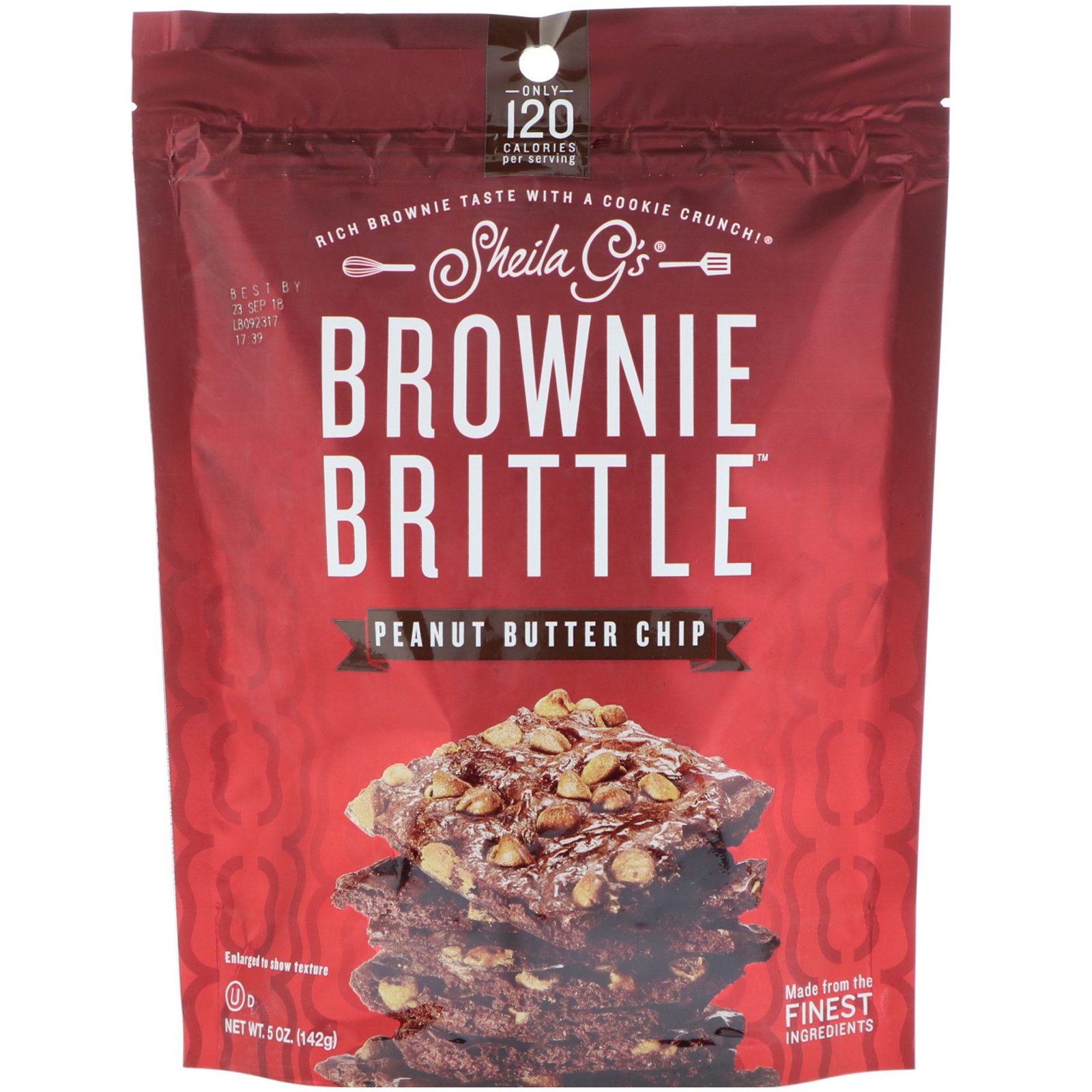Sheila G's, Brownie Brittle, Peanut Butter Chip, 5 oz (142 g) iHerb