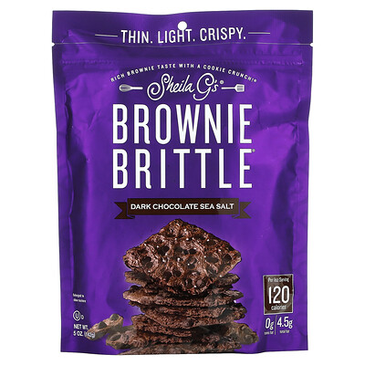 Sheila G's Brownie Brittle морская соль из темного шоколада 142 г (5 унций)