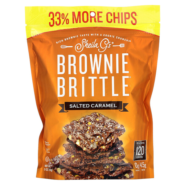 Sheila G's, Brownie Brittle, 솔티드 캐러멜, 142g(5oz)