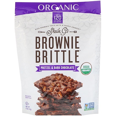 

Sheila G's Печенье органическое Brownie Brittle, крендель и темный шоколад, 5 унций (142 г)