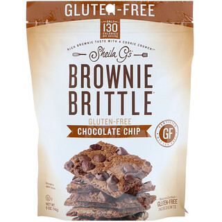 Sheila G's, Brownie Brittle, 글루텐 무함유, 초콜릿칩, 142g(5oz)