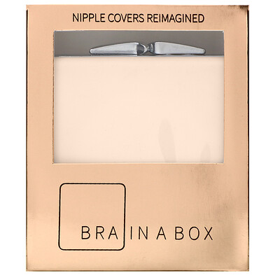 Bra in a Box Luxe Box with Nipcos, Light, 1 Pair