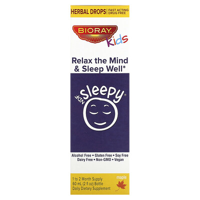 

Bioray Inc. Kids NDF Sleepy Relax The Mind & Sleep Well Maple 2 fl oz (60 ml)