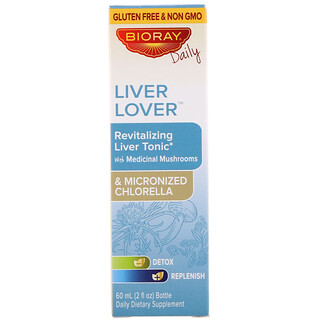 Bioray, Liver Lover，滋補肝臟幫助片，不含酒精，2 液量盎司（60 毫升）