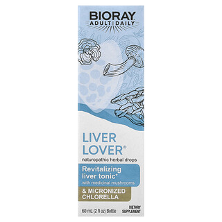 Bioray, Liver Lover®, revitalizáló májtonik, 60 ml (2 fl oz)