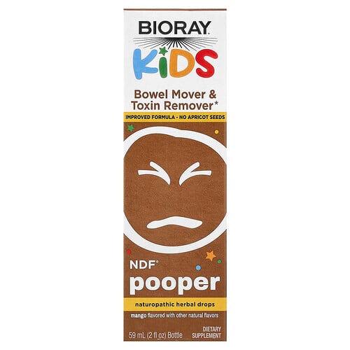 Bioray, Detský, NDF® Pooper, Mango, 59 ml