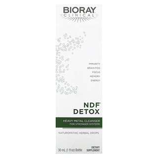 Bioray, NDF Detox, Heavy Metal Cleanser For Stronger Systems, 30 ml (1 fl oz)