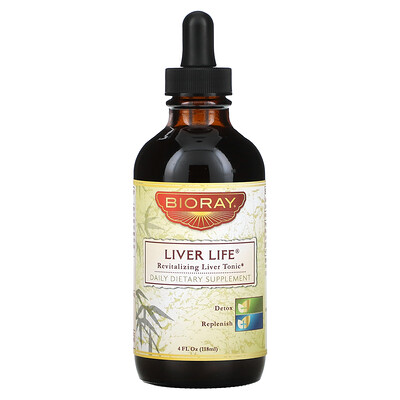 

Bioray Inc. Liver Life, восстанавливающий тоник для печени, 118 мл (4 жидких унции)