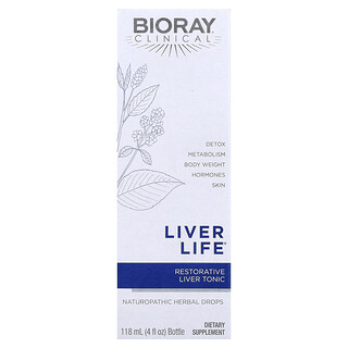 Bioray, Liver Life, Ревитализиращ тоник за черен дроб, 4 течни унции (118 ml)
