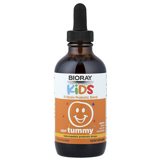 بيوراي‏, NDF® Tummy للأطفال ، مزيج من 11 سلالة من البروبيوتيك ، توت العليق ، 4 أونصات سائلة (118 مل)