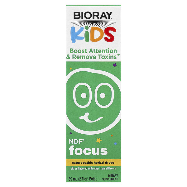 Bioray Kids, NDF® Focus, Citrus, 2 fl oz (59 ml)