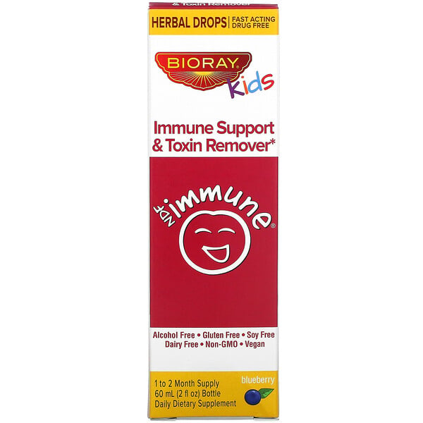Kids, Immune Support & Toxin Remover, Blueberry Flavor, 2 fl oz (60 ml)