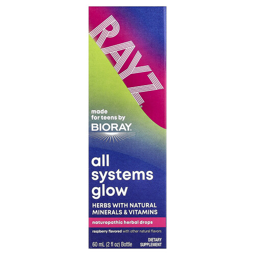 Bioray, Rayz®, All Systems Glow, Για Έφηβους, Βατόμουρο, 59 ml